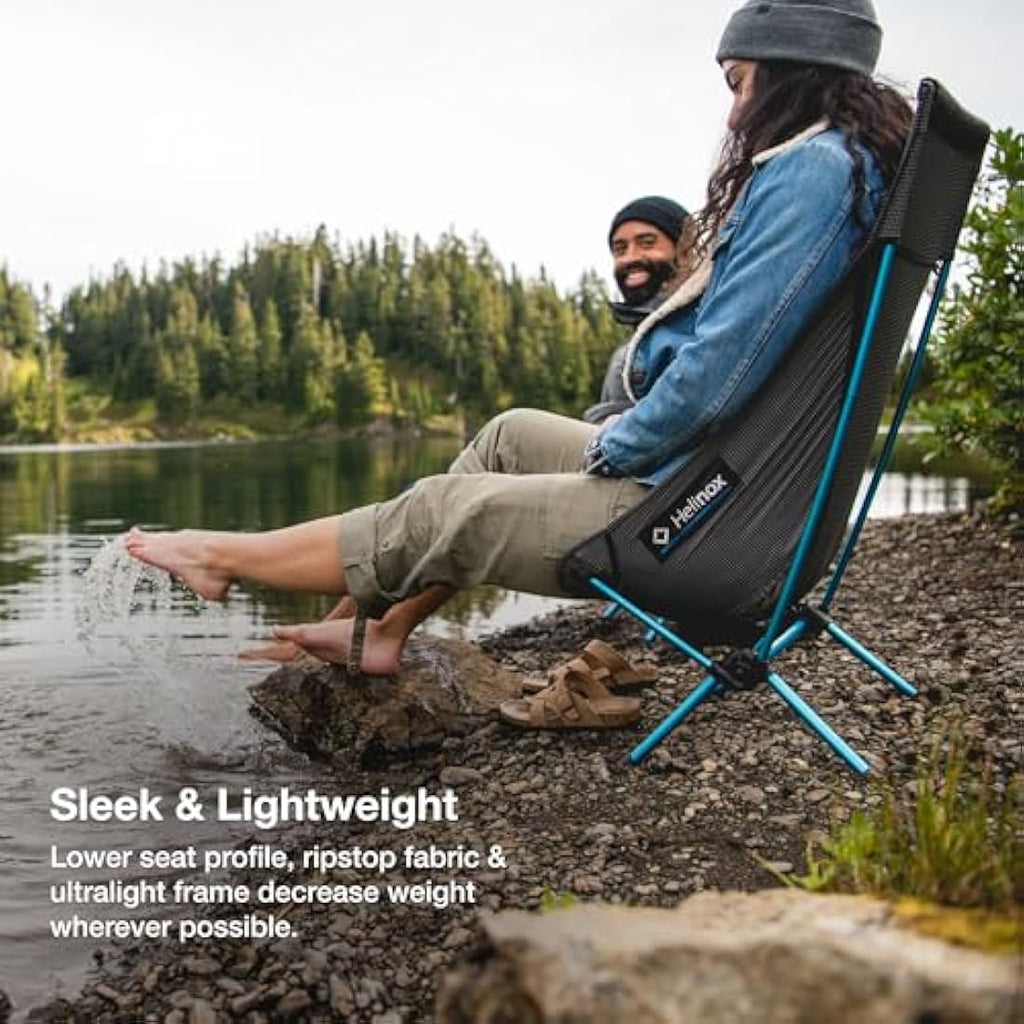 Helinox Chair Zero Highback Ultralight Backpacking Chair | Black