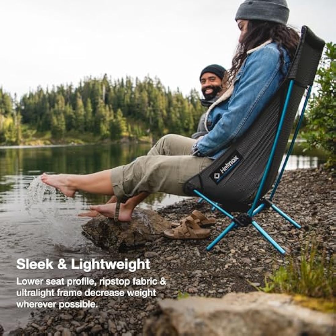 Helinox Chair Zero Highback Ultralight Backpacking Chair | Black