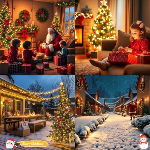 Avoalre 25M 1000 LED Warm White Cluster Fairy Lights | 8 Modes IP44