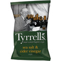 Tyrrells Sea Salt & Cider Vinegar Potato Crisps – 40g (Pack of 14)