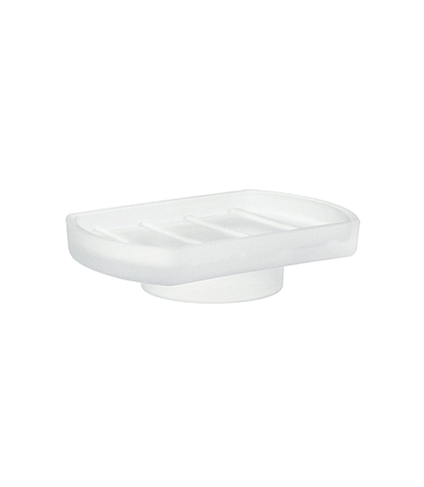 Smedbo Frosted Glass Soap Dish – Replacement Bathroom Accessory, White