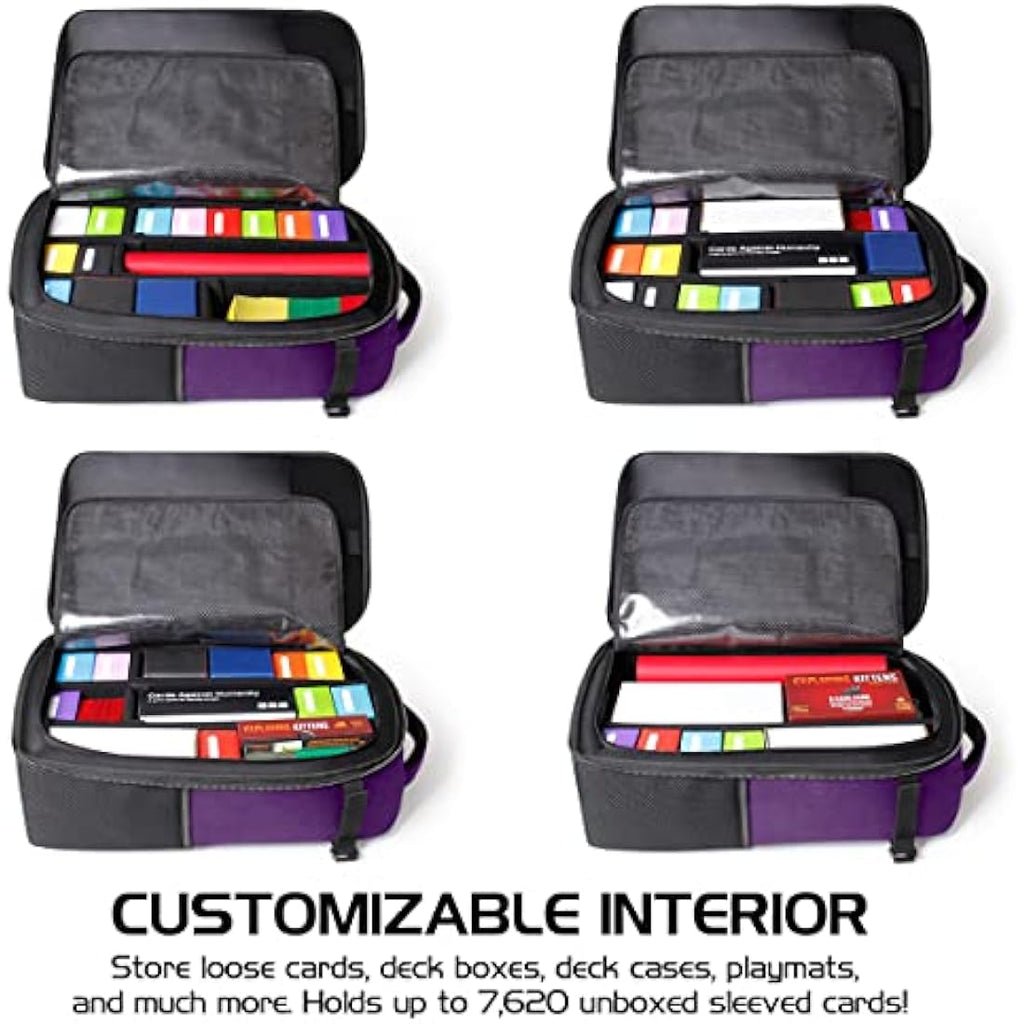 MTG Backpack – TCG Card Storage & Deck Box Bag (Dragon Purple)