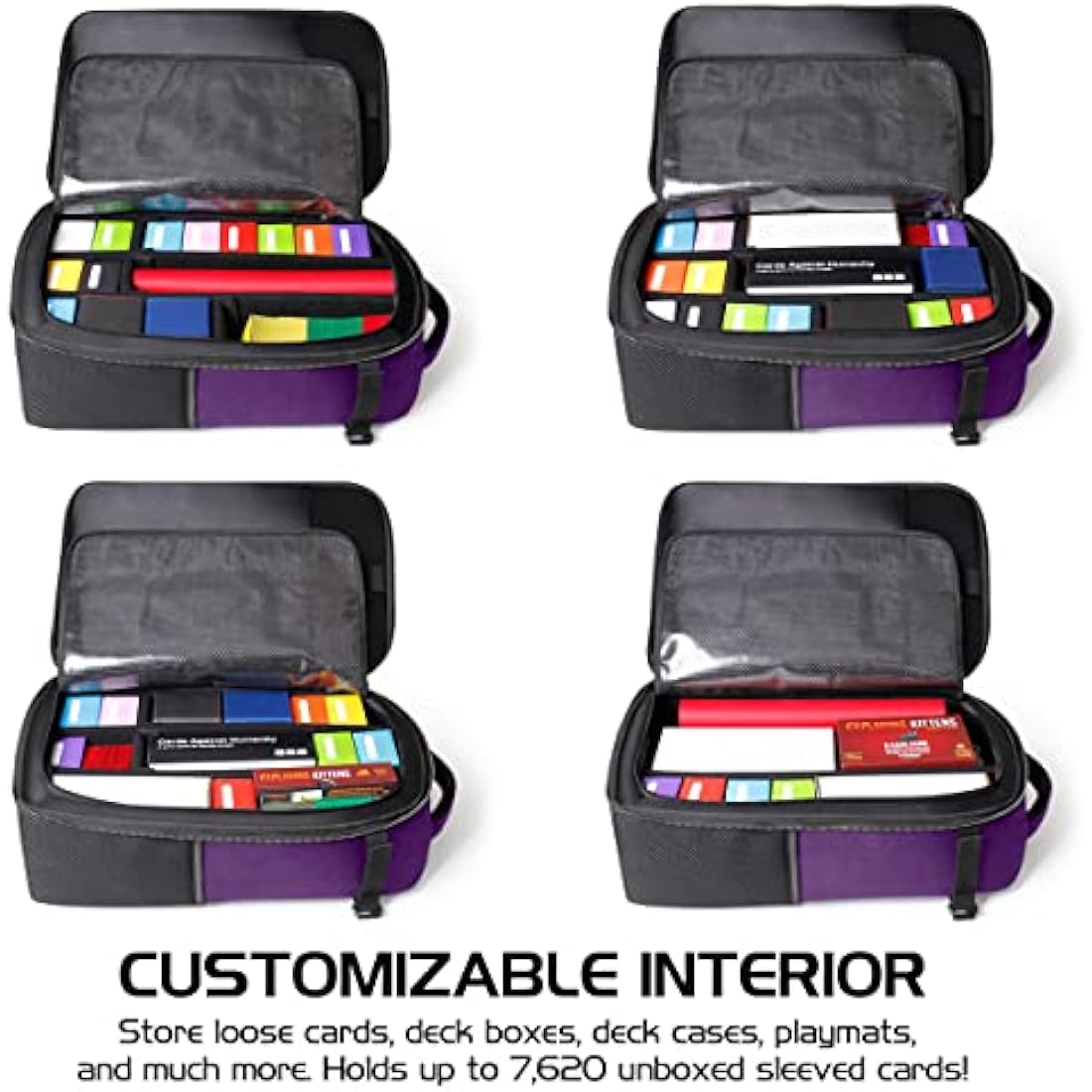 MTG Backpack – TCG Card Storage & Deck Box Bag (Dragon Purple)