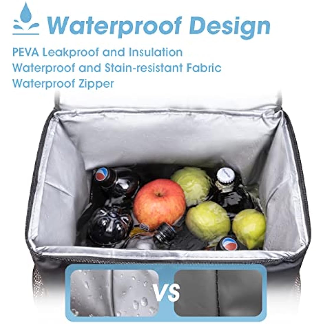 MATEPROX 40L Insulated Cooler Backpack | 54-Can Leakproof Picnic Bag