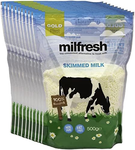 Milfresh Gold Granulated Skimmed Milk Powder - 500g (Pack of 10)