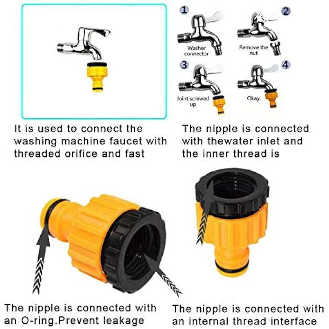 BABADU 20-Pack Garden Hose Connector Kit – Quick Connect Fittings Set