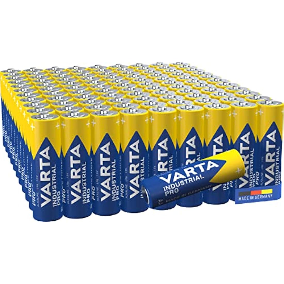 VARTA Industrial Pro AA Alkaline Batteries LR6 - 100-Pack Bulk Box