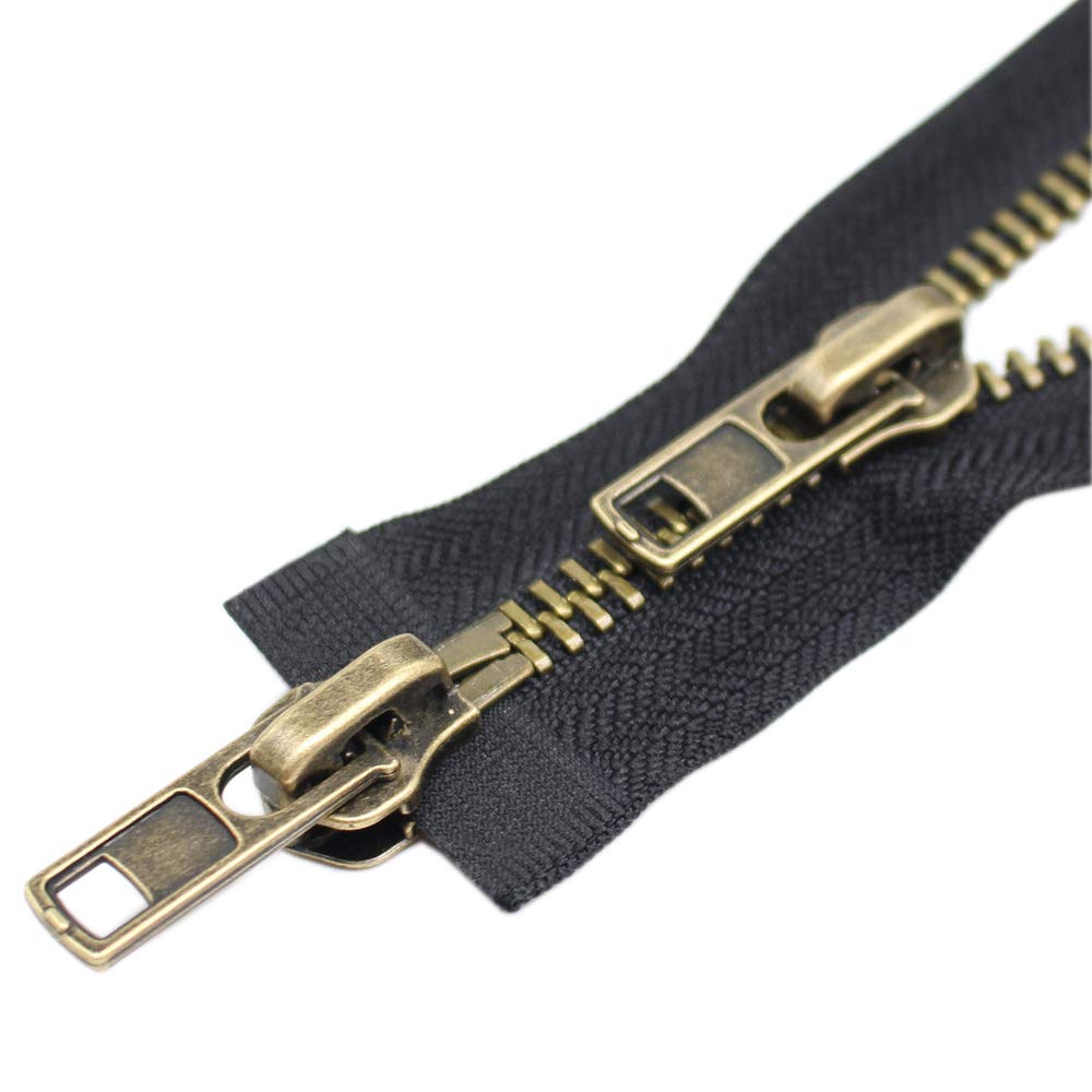 ByaHoGa 68 cm #8 Zip Metal 2 Way Separable Bronze TW - image 1
