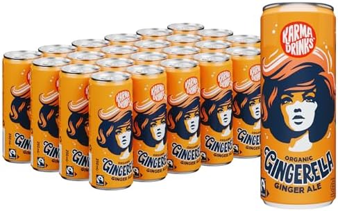 Karma Drinks Gingerella Organic Ginger Ale - 24 x 250ml Cans
