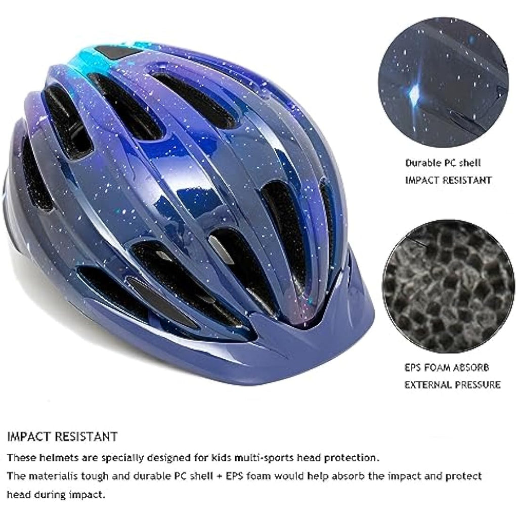 Jolof Store Kids Bike Helmet – LED Safety Light & Lightweight Design
