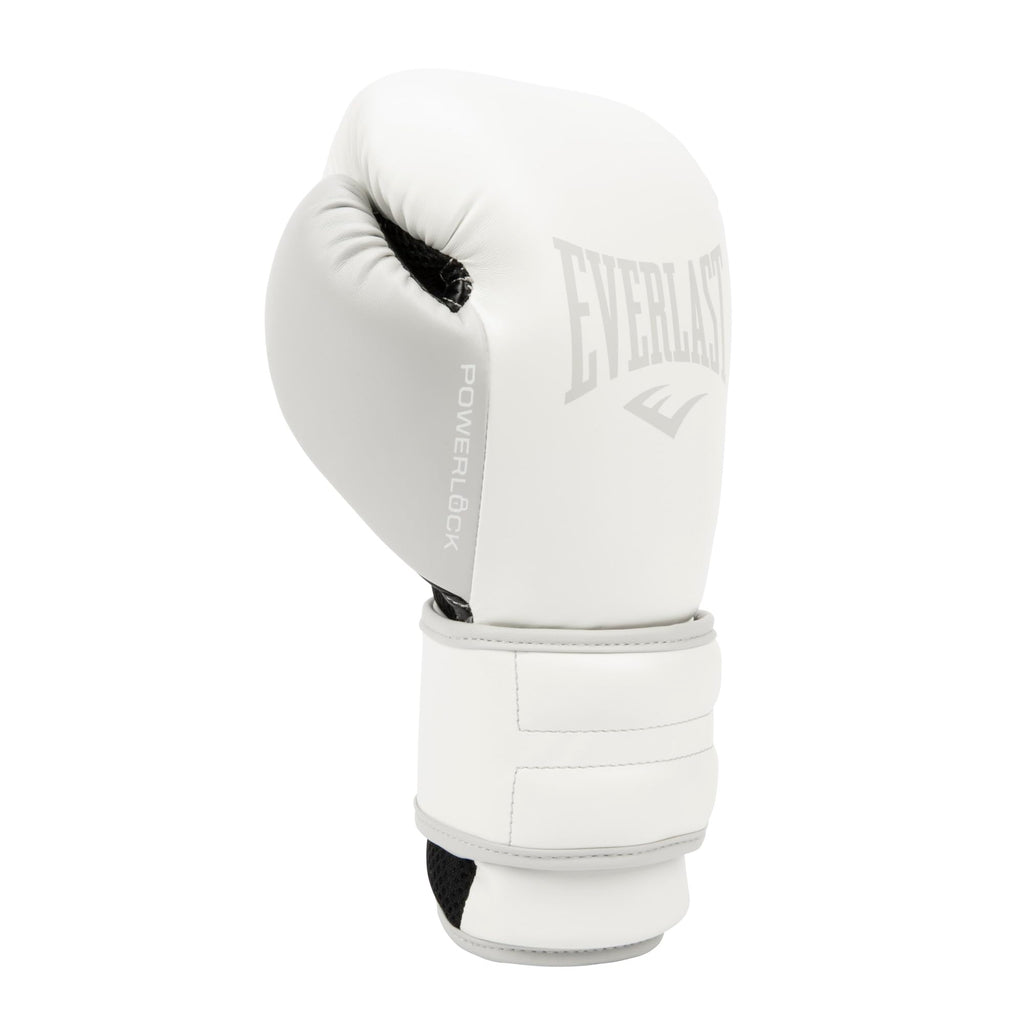Everlast Powerlock 2R Training Boxing Gloves - White - 12oz PU Leather