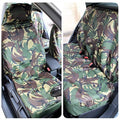 Green Camo Waterproof Car Seat Covers – Full Set Universal Fit