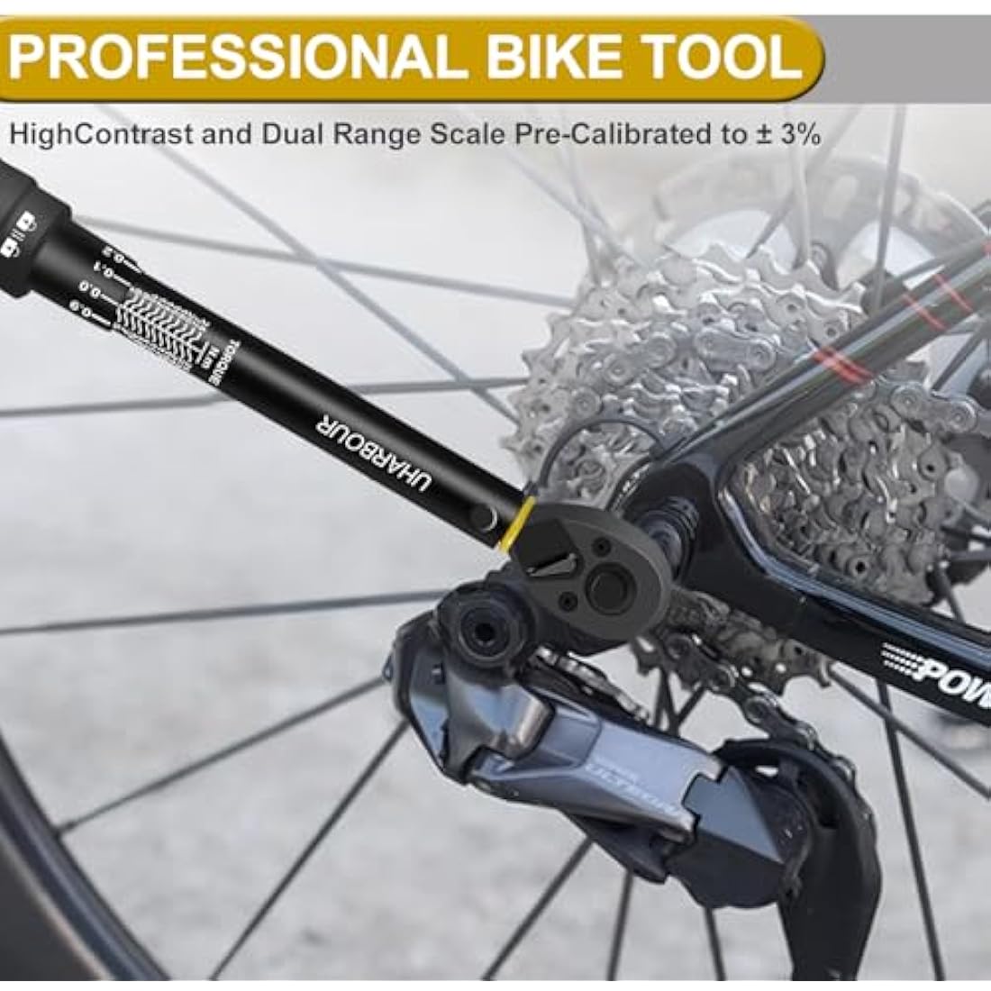 Uharbour 1/4" Bike Torque Wrench – 3-25 Nm High Precision Tool