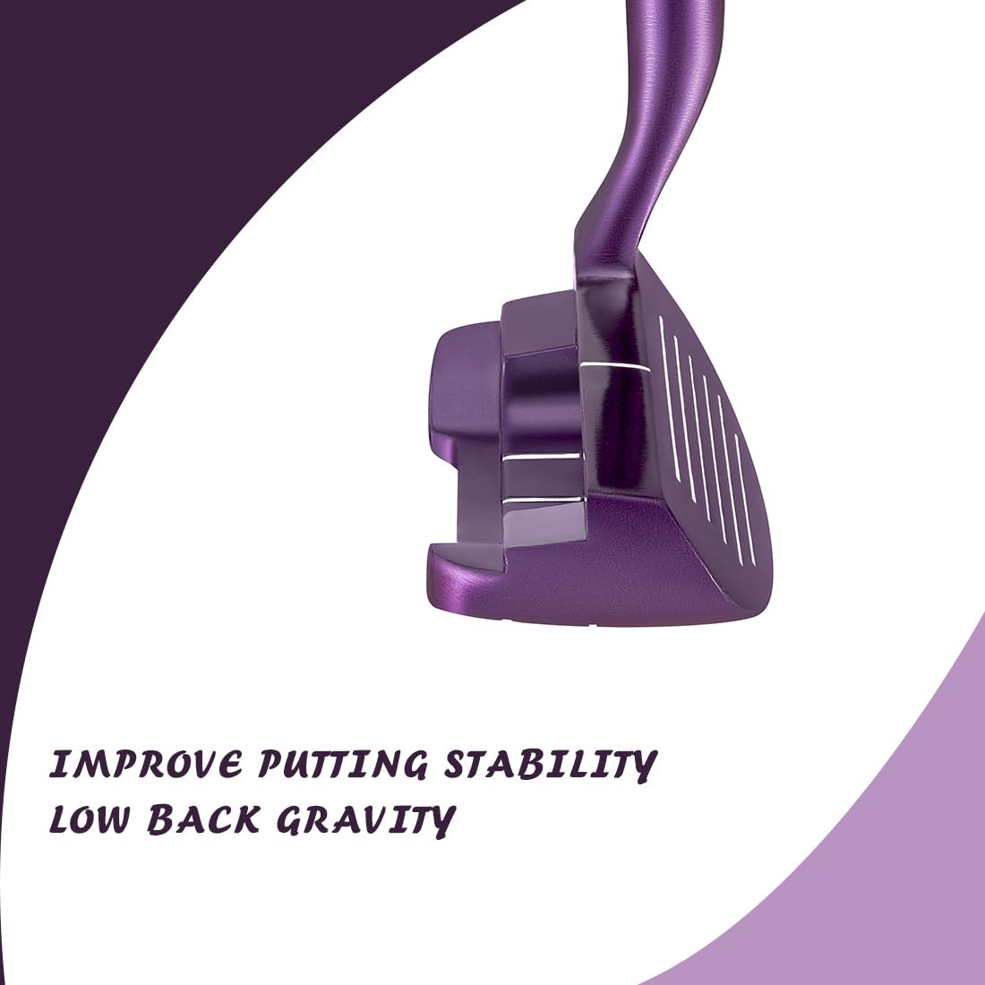 MAZEL Golf Chipper Club for Men & Women | 45 Degree Right Hand - Purple