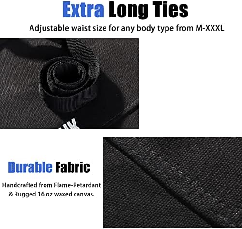 Woodworking Work Apron – Fireproof Canvas with 10 Tool Pockets