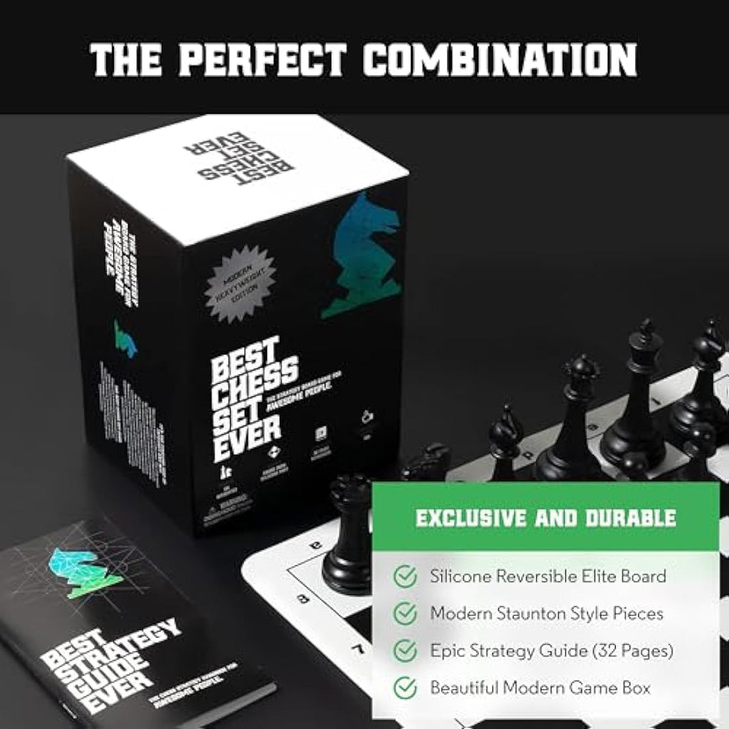 Jolof Store Tournament Chess Set – Triple Weighted Staunton Silicone Board