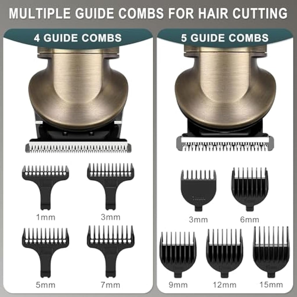 Hatteker 8-in-1 Beard Trimmer Kit | Waterproof Cordless Hair Clipper