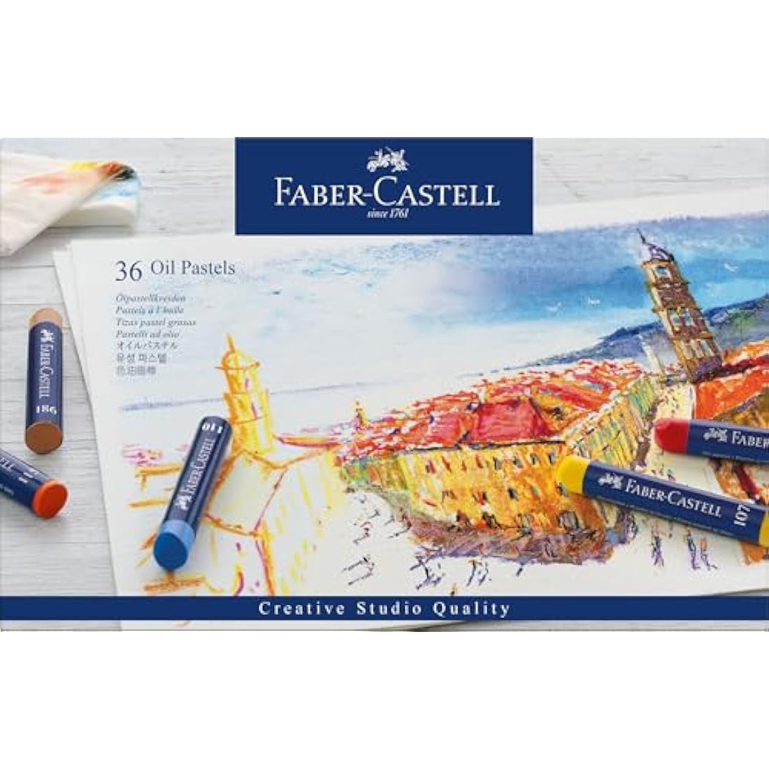 Faber-Castell Creative Studio Oil Pastels – 36 Color Art Set