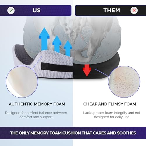 Memory Foam Donut Cushion – Orthopaedic Tailbone Relief