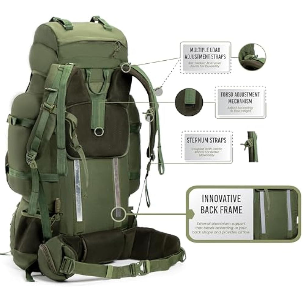 Tripole Colonel Pro 105L Metal Frame Rucksack with Detachable Bag