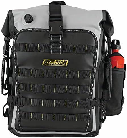 Nelson-Rigg Hurricane Waterproof Backpack & Tail Pack - 30L Black/Gray