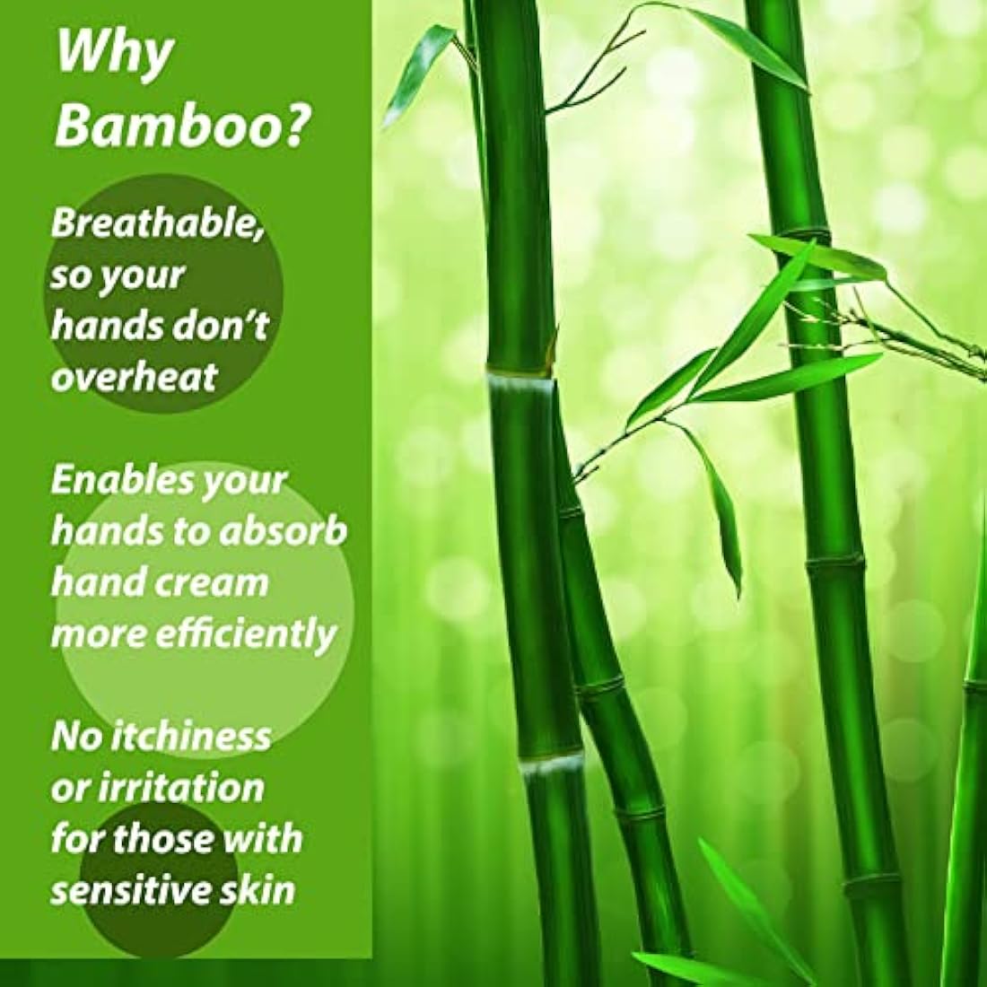 Leafy Boo Bamboo Eczema Gloves for Kids Age 4-6 | Moisturising 3 Pairs