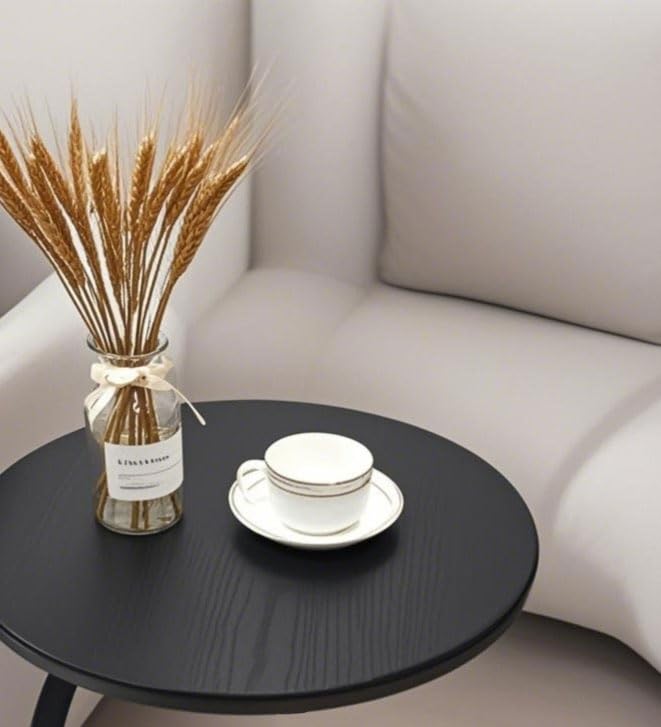ZOYIZEN Side Table Wooden Black, End Table C-shaped, 40 * 60 CM （Ø*H） - image 5