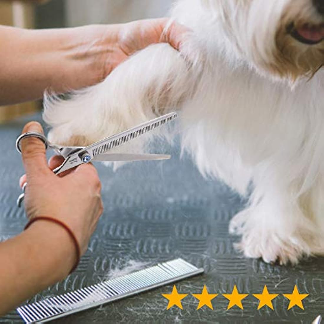 JASON 7.5" Dog Grooming Blending Scissors | 56 Teeth Thinning Shears