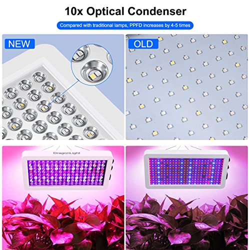 Jolof Store BW1000 LED Grow Light - Full Spectrum Veg & Bloom Double Chips