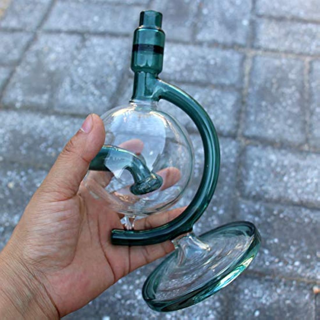 Jolof Store Glass Bong – 25cm Tornado Percolator Borosilicate Water Pipe