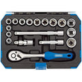 Draper Expert 18 Piece Metric Socket Set | 3/8" Drive Ratchet Tool