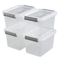Dynko Plastic Storage Boxes, Clear Containers, Boxes with Lids Set of 4 - image 1