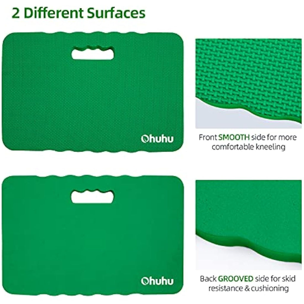 Ohuhu Premium Thick Kneeling Pad – Large EVA Foam Gardening Mat, Green