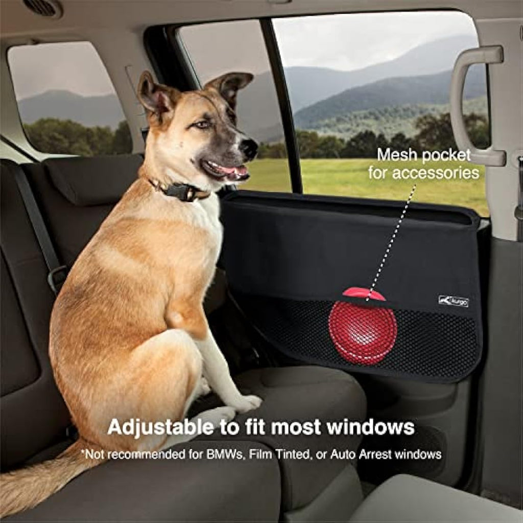Kurgo Car Door Guard | Waterproof Dog Door Protector, 2-Pack, Black