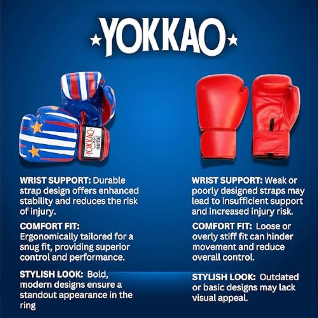 YOKKAO Premium Leather Muay Thai Boxing Gloves | Training & Sparring