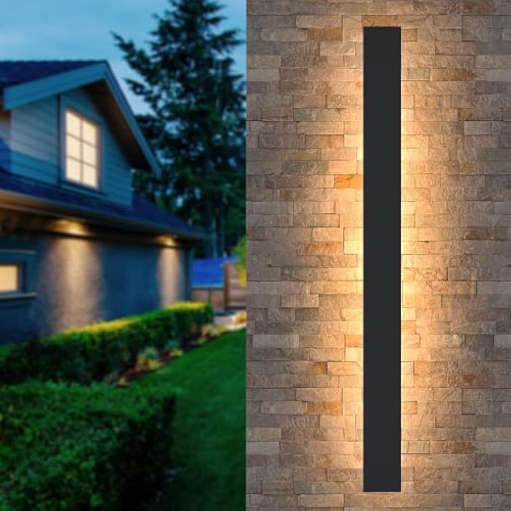 Modern LED Outdoor Wall Sconce | IP65 Waterproof 48W 150cm