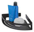 Tiger Caddy Large Corner Shower Basket - Black Stainless Steel