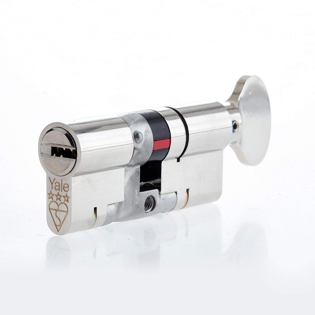 Yale Anti-Snap 3 Star Euro Thumbturn Cylinder - 35/35 Nickel Finish