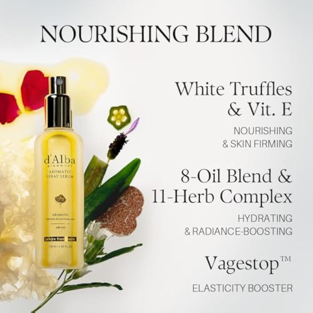 d'alba Italian White Truffle Aromatic Spray Serum - Vegan Face Mist (120ml)