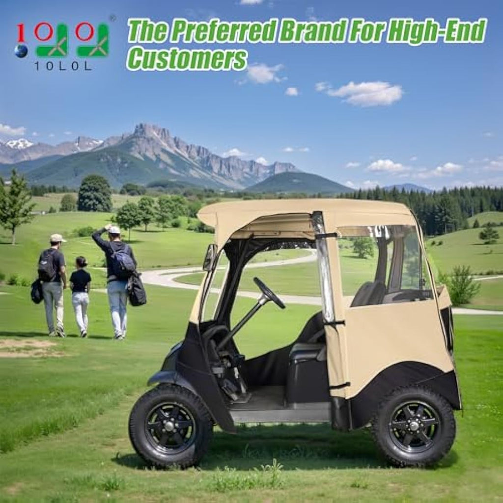 10L0L Club Car Precedent Golf Cart Enclosure – 2 Passenger Waterproof Cover
