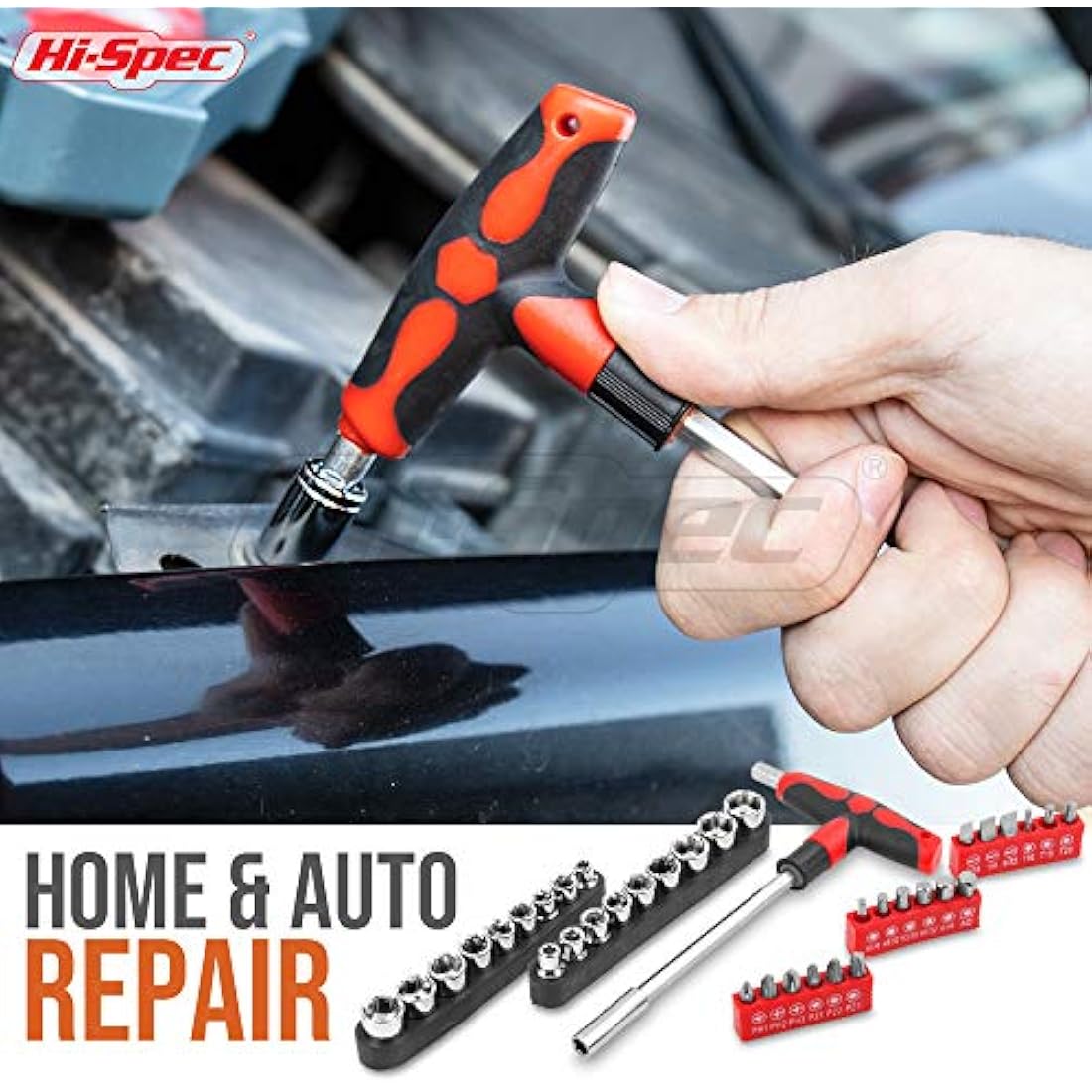 Hi-Spec 73pc Household Tool Kit – Complete Hand Tool Set for DIY