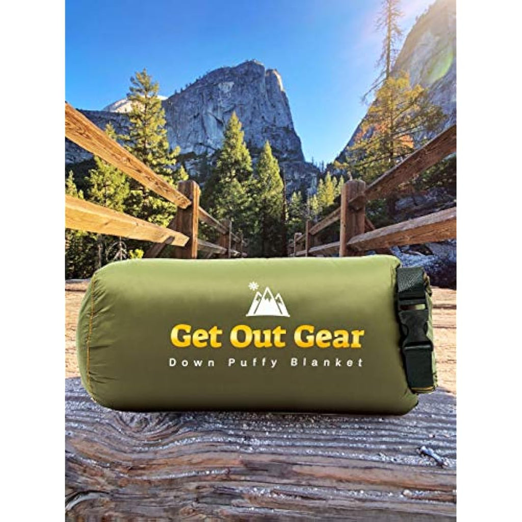 Get Out Gear Down Camping Blanket – 650 Fill Power Packable Outdoor Quilt