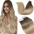 LaaVoo Tape in Hair Extensions | Remy Human Hair Balayage 14 Inch