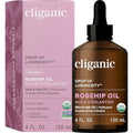 Cliganic Organic Rosehip Oil | 100% Pure Cold Pressed for Face & Hair