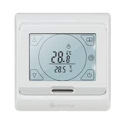 KETOTEK Programmable Electric Underfloor Heating Thermostat | 16A LCD