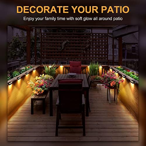Solpex Solar Step Lights 16 Pack | IP65 Waterproof LED Fence Deck Lights
