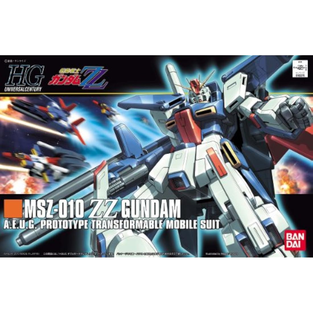 Bandai HGUC #111 ZZ Gundam 1/144 Scale Model Kit – Gunpla Plastic Kit