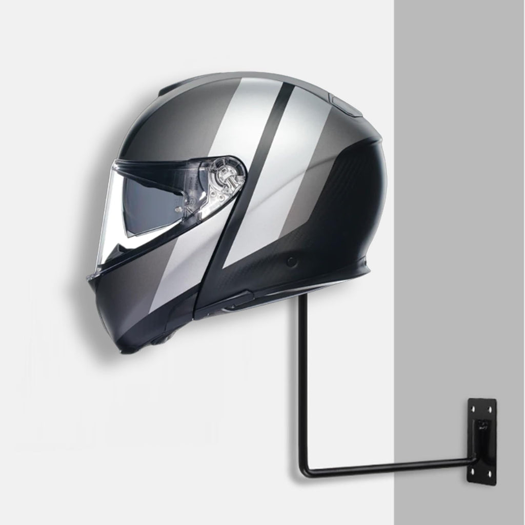2 Pcs Wall Mounted Helmet Holder, Hat Holder Display Stand, Metal Helmet Display Rack Stand, Black Ball Storage Rack