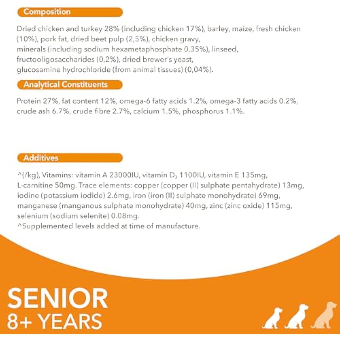 IAMS Senior Dog Food - Chicken Dry Kibble for Small & Medium Dogs 12kg