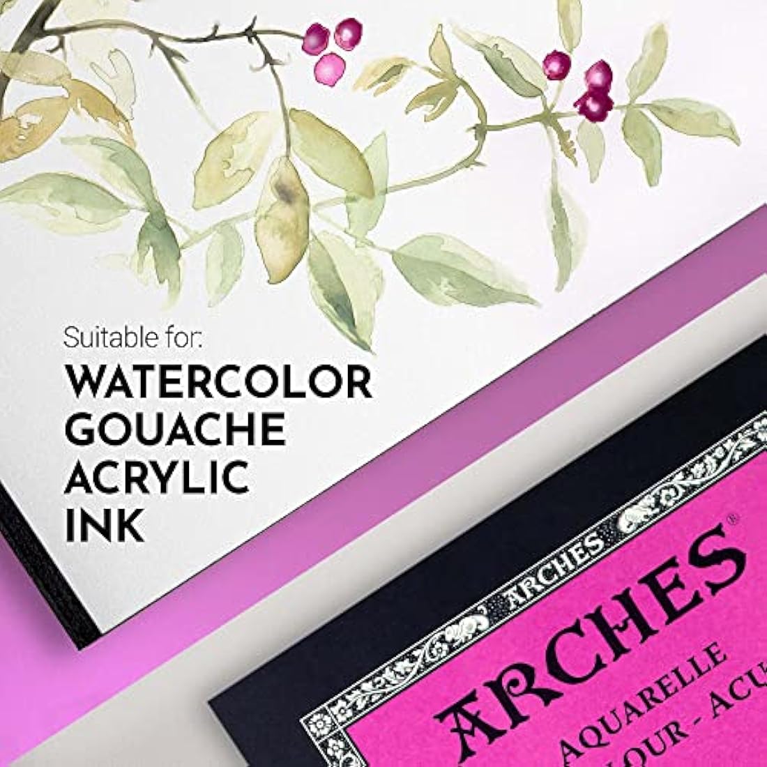 Arches Aquarelle Watercolor Pad - 100% Cotton Satin 300g A3 12 Sheets